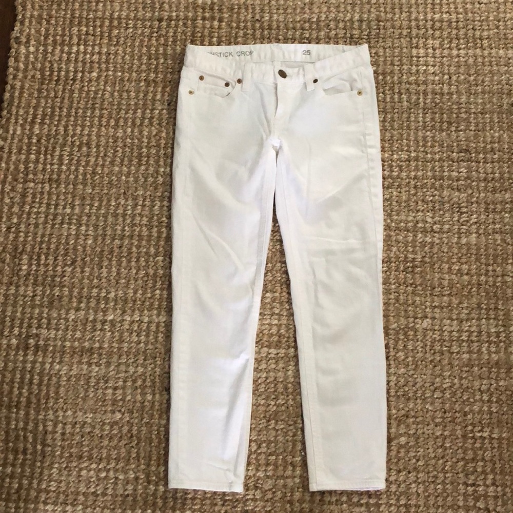 J crew matchstick white jeans - Picture 1 of 2